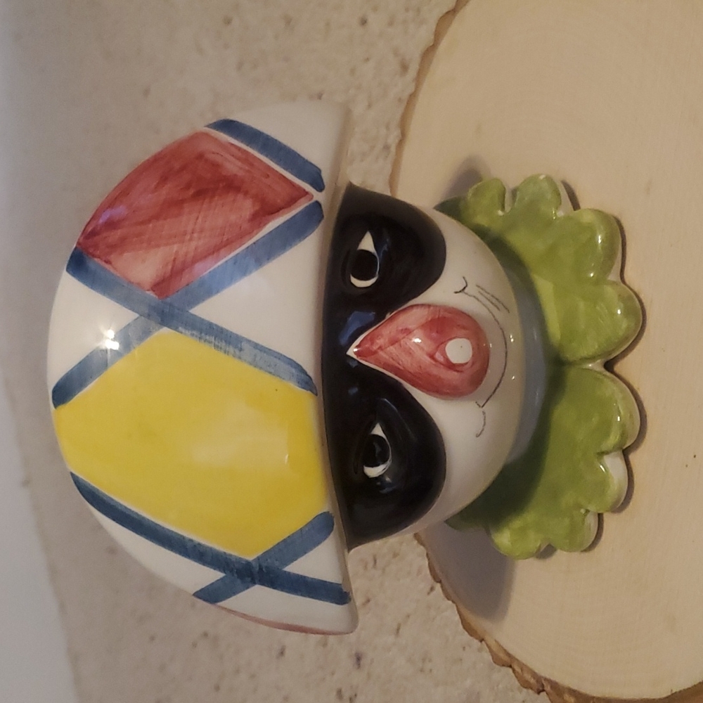 Vintage Quadrifoglio Italy Clown Design Bank